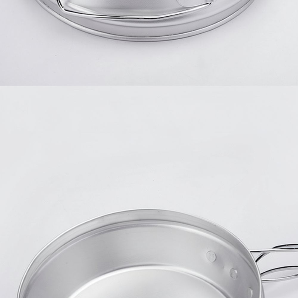 Camping Cooking Dining Set - ชุดหม้อแคมป์ปิ้งอะลูมิเนียมแบบพกพา สำหรับการตั้งแคมป์กลางแจ้ง เดินป่า ปิกนิก และแบ็คแพ็ค อุปกรณ์ทำอาหารและเครื่องมือ