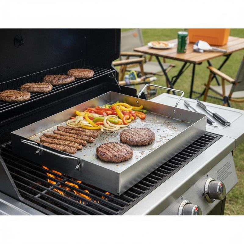 แผ่นเหล็กทรงสี่เหลี่ยมขนาด 17x - Camping Cooking Flat Top บทวิจารณ์และราคา